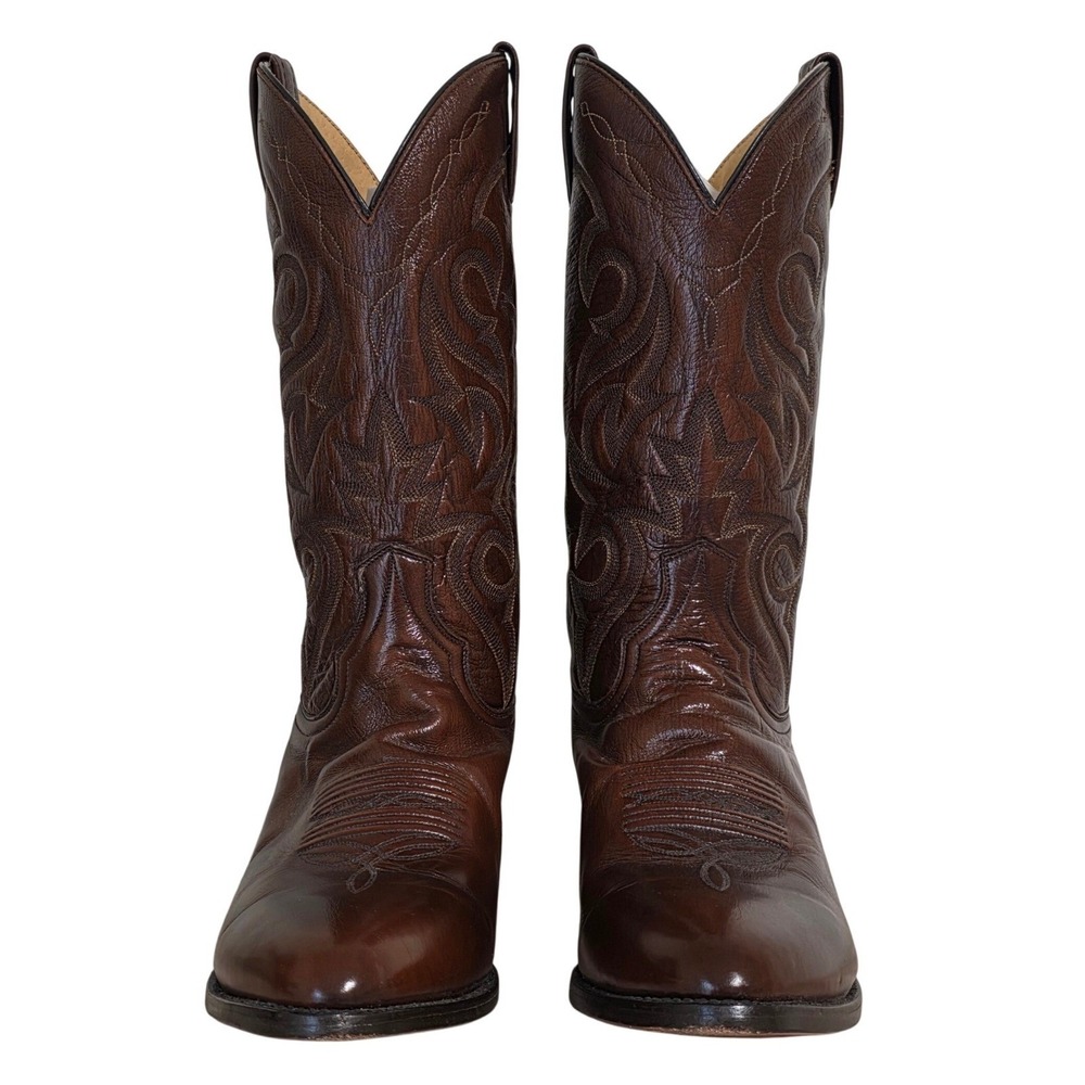 Dan Post Milwaukee Cowboy Boots Mens 10.5 EW Brown Leather Western DP2111R